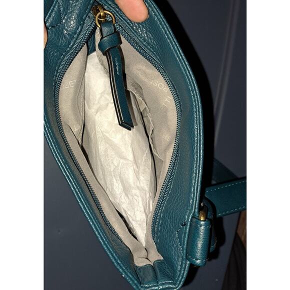 Rosetti Dark Green Crossbody Bag with Floral Design & Adjustable Straps - Picture 7 of 8